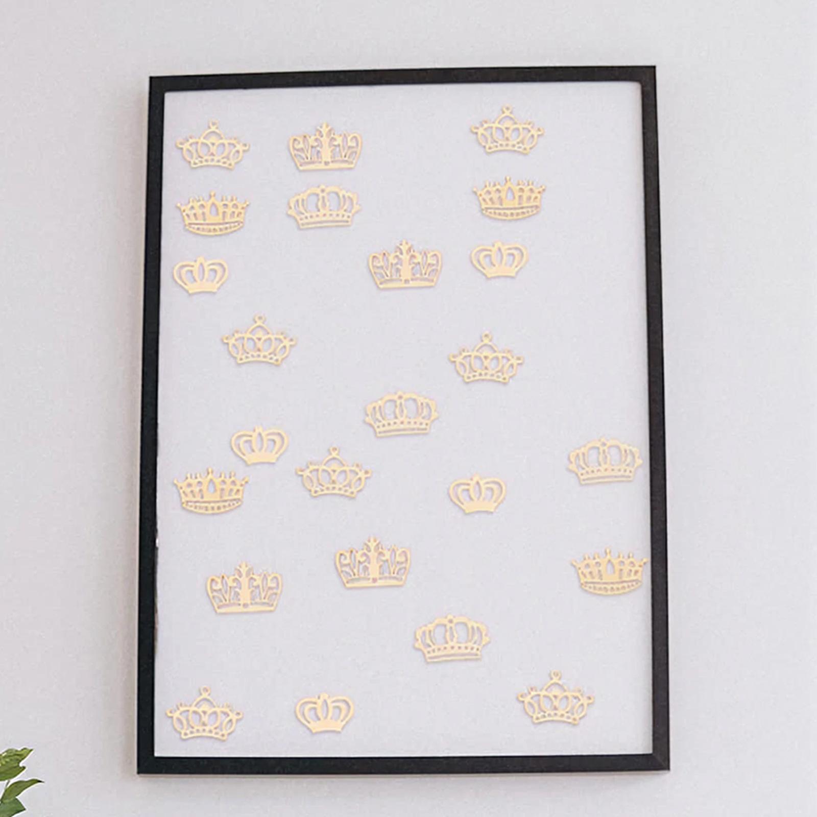 Embellish Craft - 50pcs Crown Wooden Pieces Baby Shower