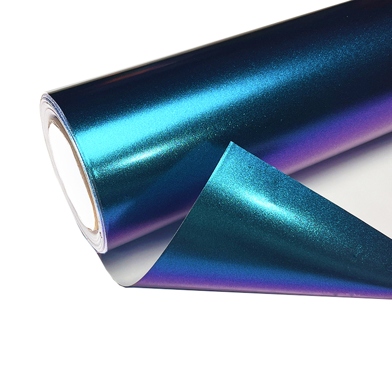 Glitter Vinyl Roll - Matte Purple Blue Pearl Glitter Metallic