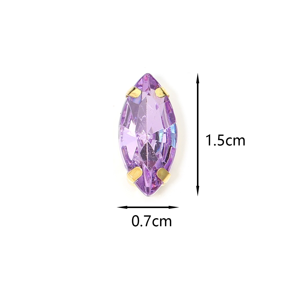 50pcs Horse Eye Shape Stainles – обзор и цена Sew On Rhinestone