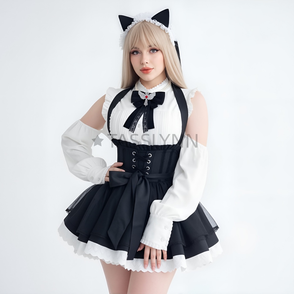 Cat Ear Nun Maid Dress Women's – обзор и цена Embellish Knit