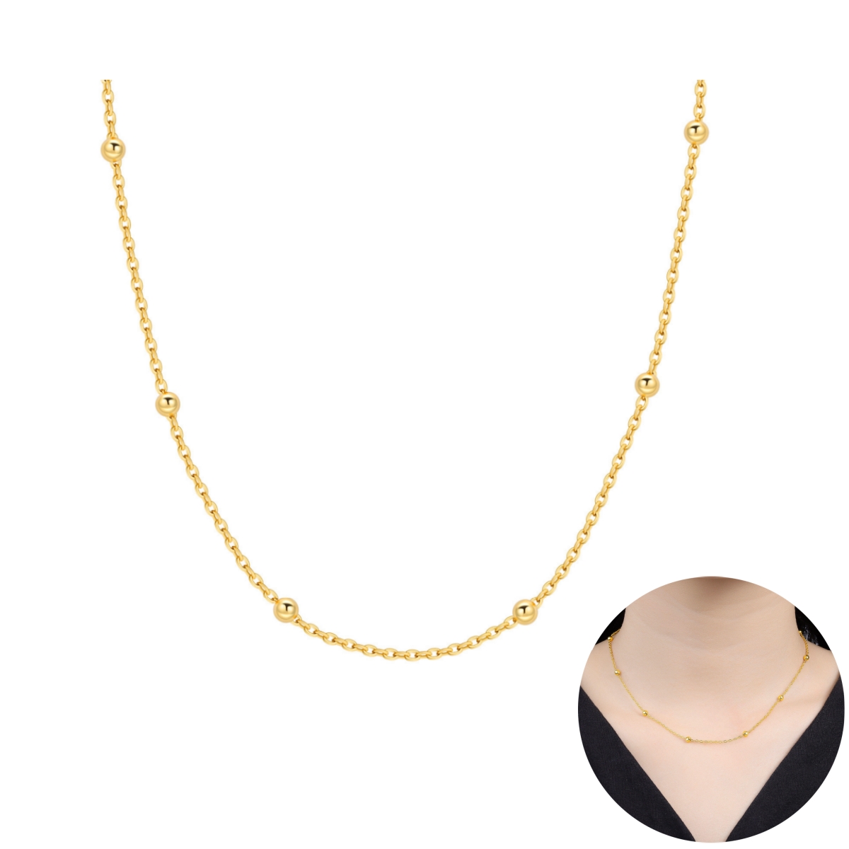 Orstarry S925 Sterling Silver  – обзор и цена Pearl Trim Chain