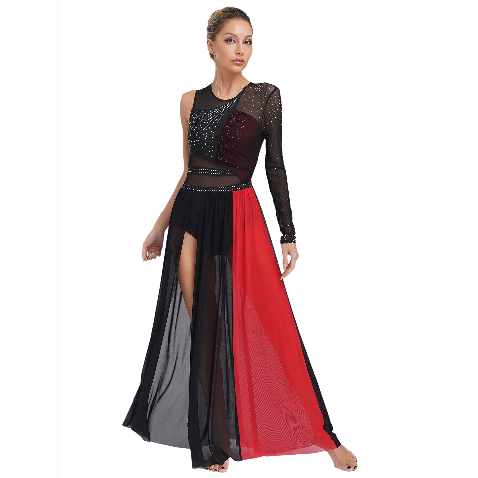 Women Lyrical Dance Costume Rh – обзор и цена Rhinestone Banding Trim