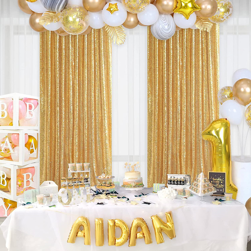 Gold/Silvery Sequin Backdrop C – обзор и цена Sequin Fabric Panel