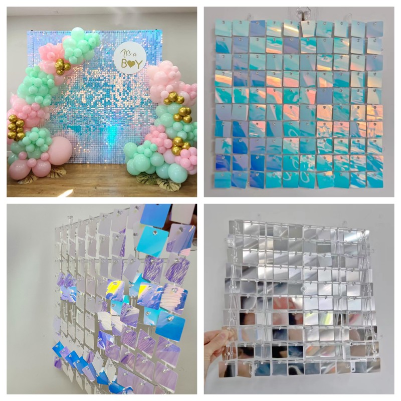 18 Pcs Sequin Panel Background – обзор и цена Sequin Fabric Panel