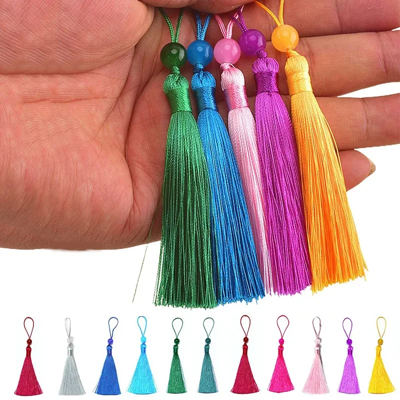 10/5Pcs Polyester Silk Tassel  – обзор и цена Beaded Trim Fringe
