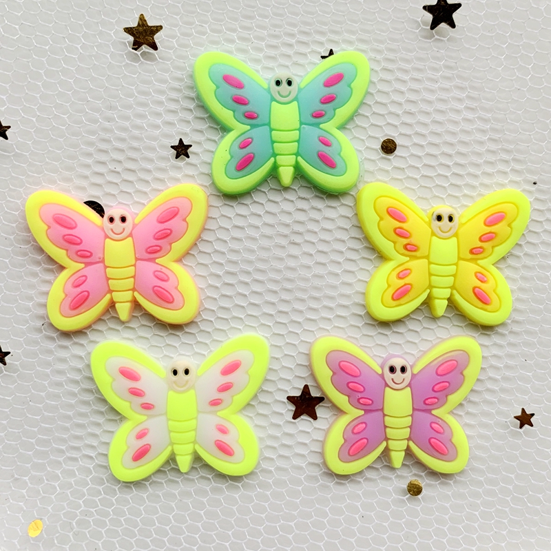 10pcs Cute Large butterfly PVC – обзор и цена Embellishment Glue Craft