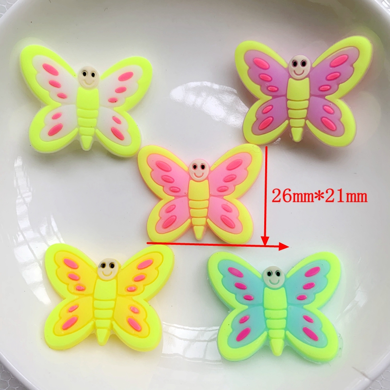 10pcs Cute Large butterfly PVC – обзор и цена Embellishment Glue Craft