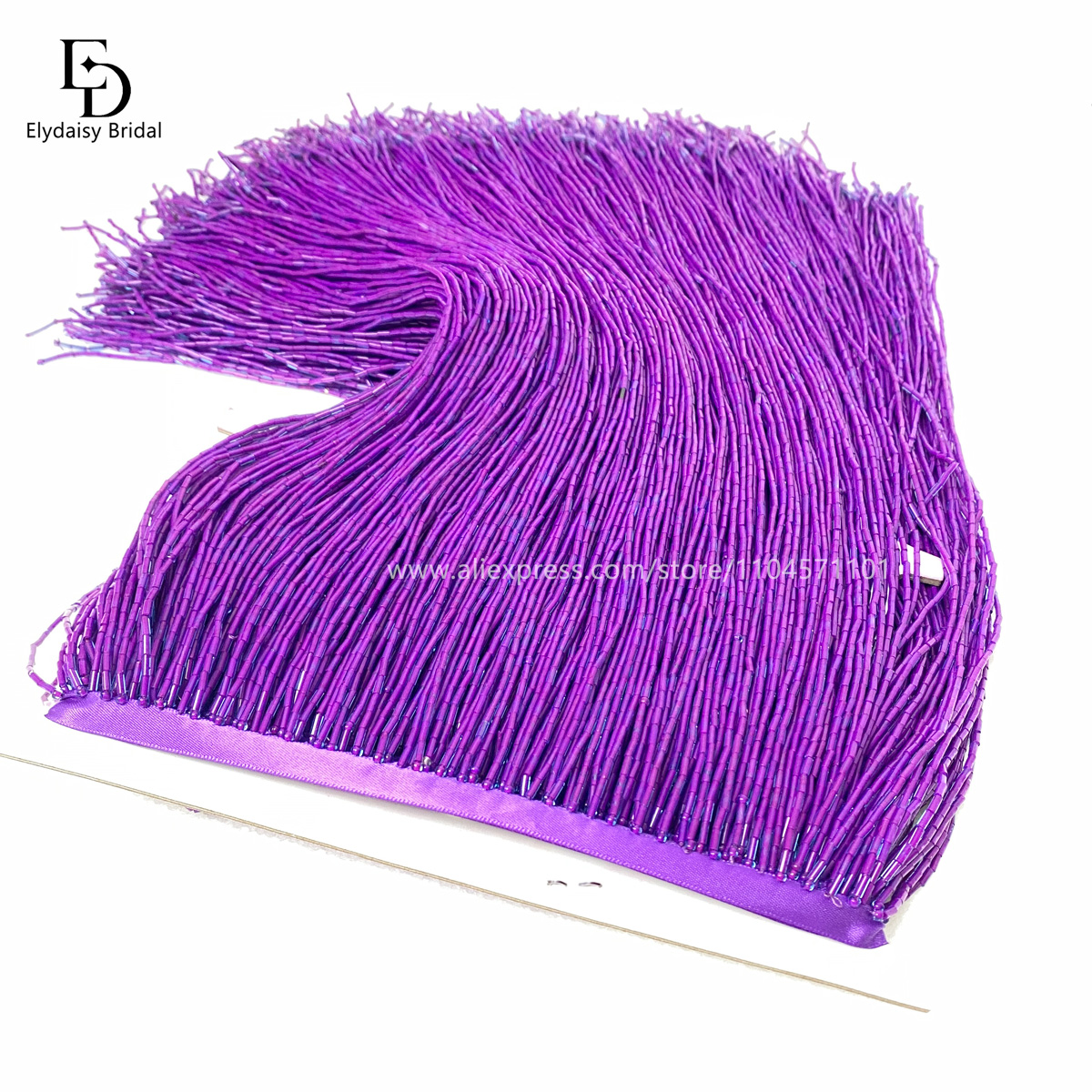 30CM Long Purple Green Black B – обзор и цена Fringe Ribbon Sewing