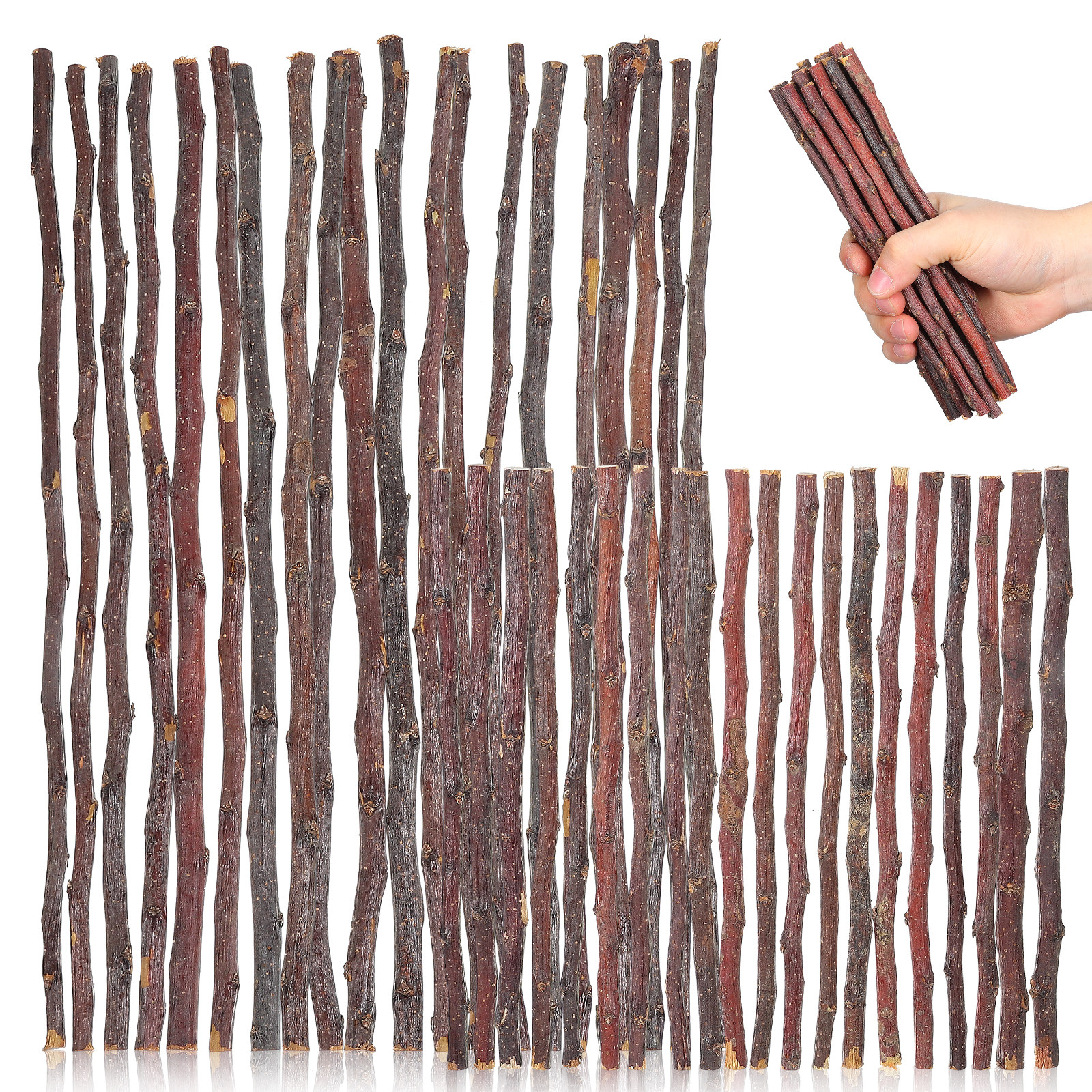 40Pcs DIY Wooden Sticks Natura – обзор и цена Embellish Craft