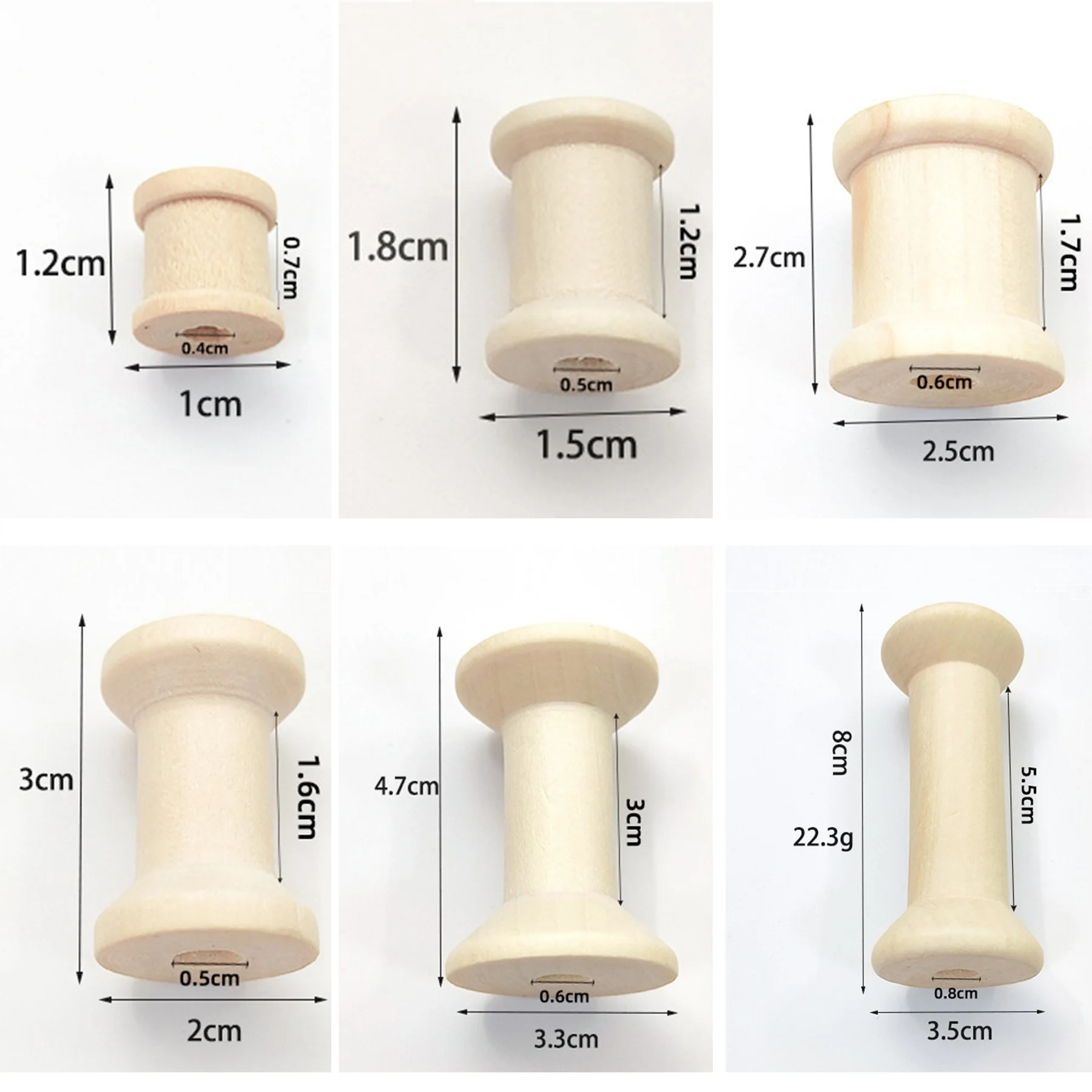 10/5Pcs Mini Wooden Bobbins Em – обзор и цена Organza Ribbon Spool