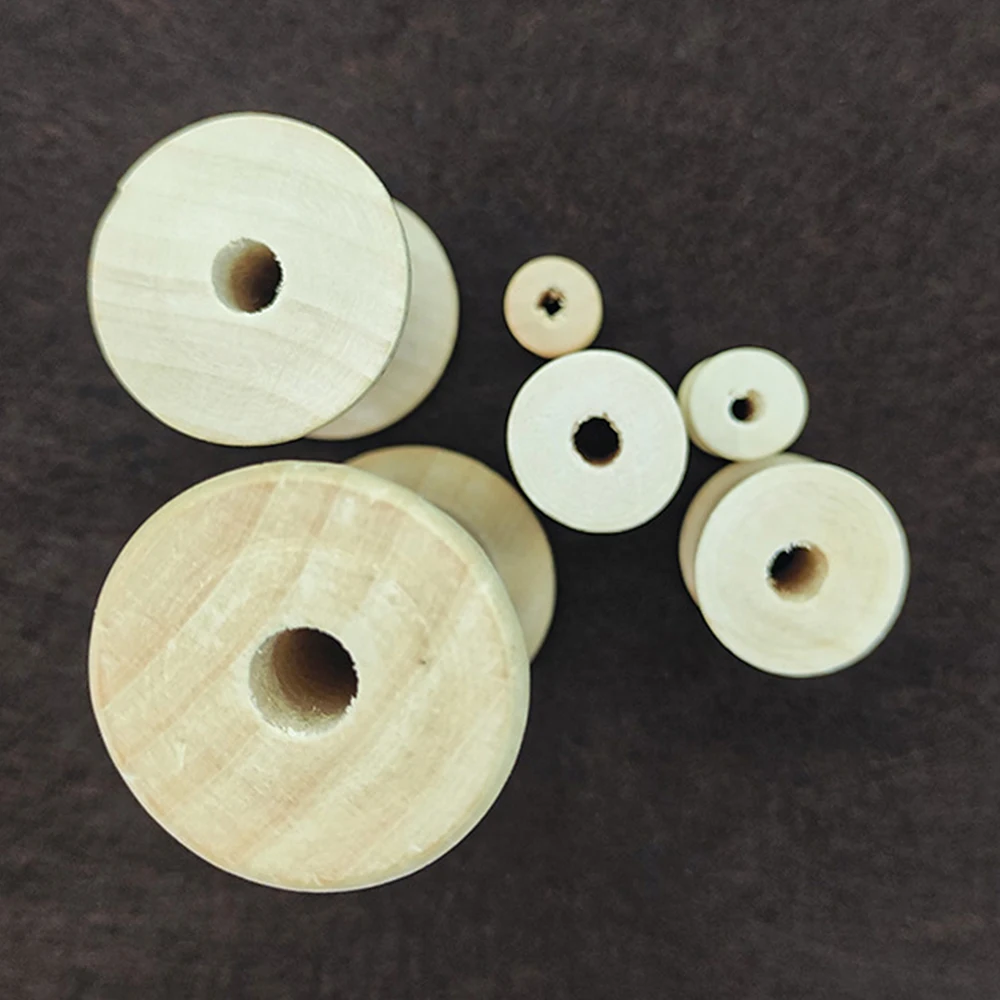 10/5Pcs Mini Wooden Bobbins Em – обзор и цена Organza Ribbon Spool