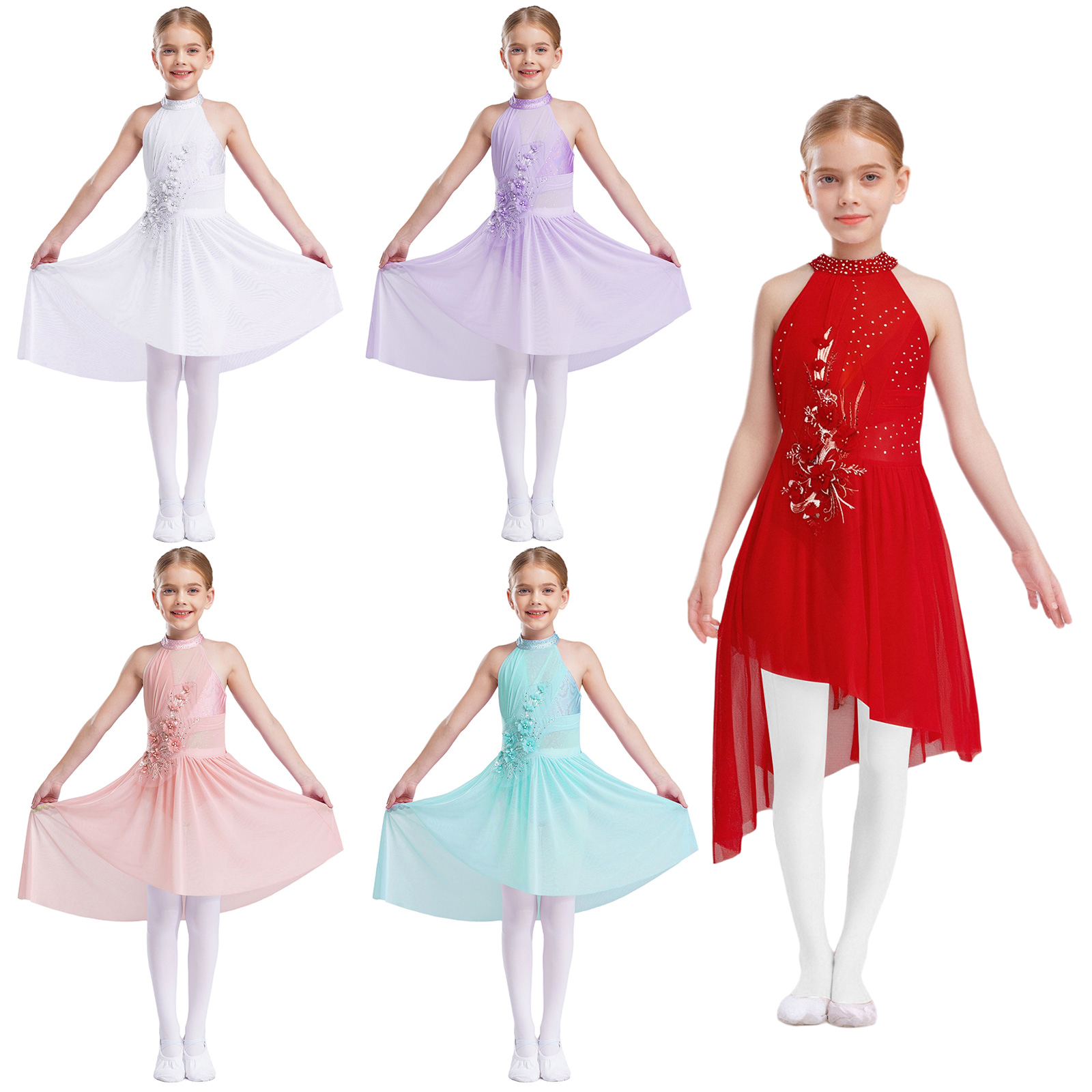 Kids Girls Modern Lyrical Danc – обзор и цена Rhinestone Banding Trim