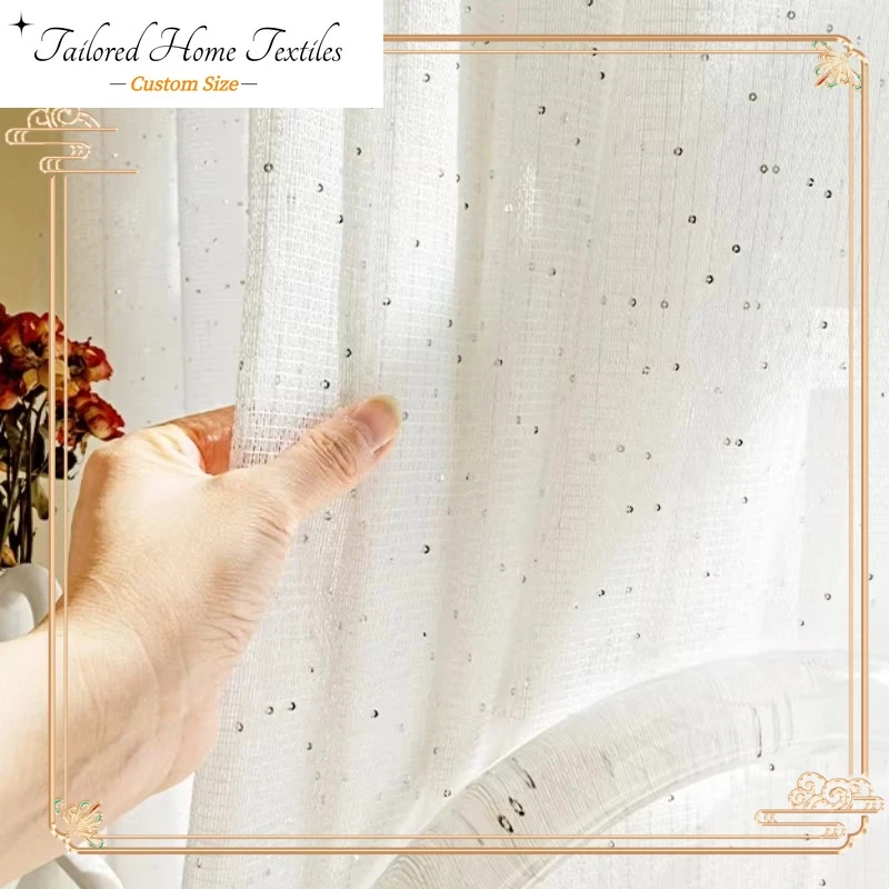 French Sheer Curtains for Livi – обзор и цена Sequin Fabric Panel