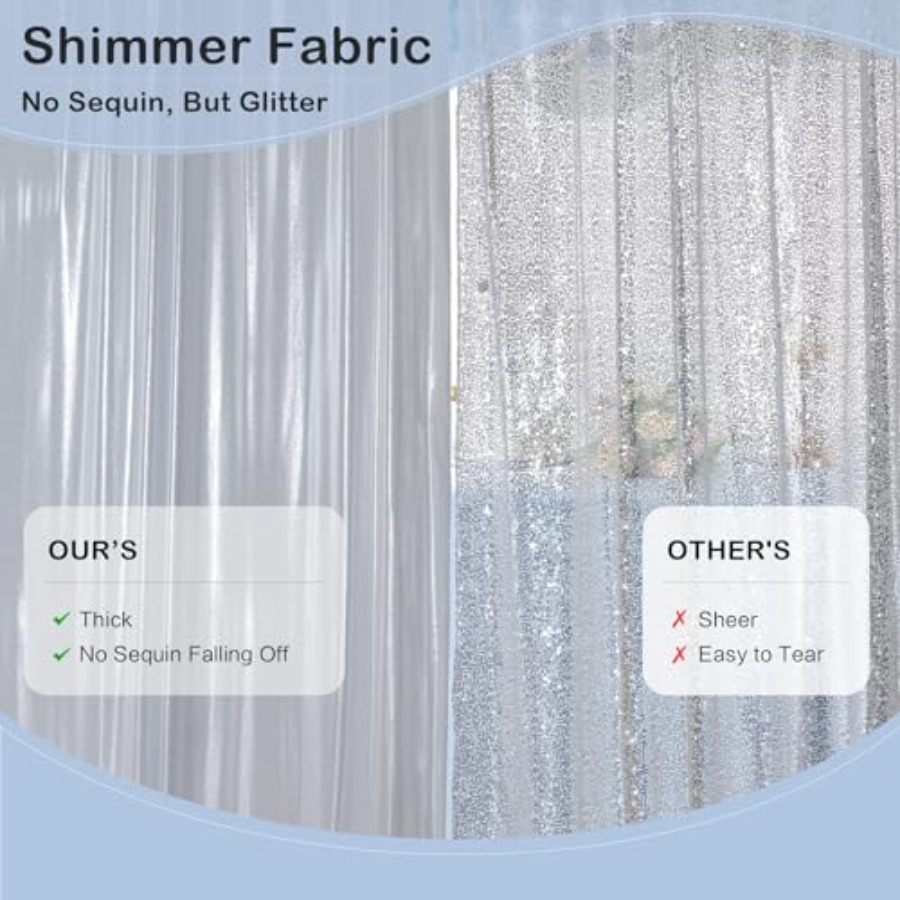 Parties and weddings: silver s – обзор и цена Sequin Fabric Panel
