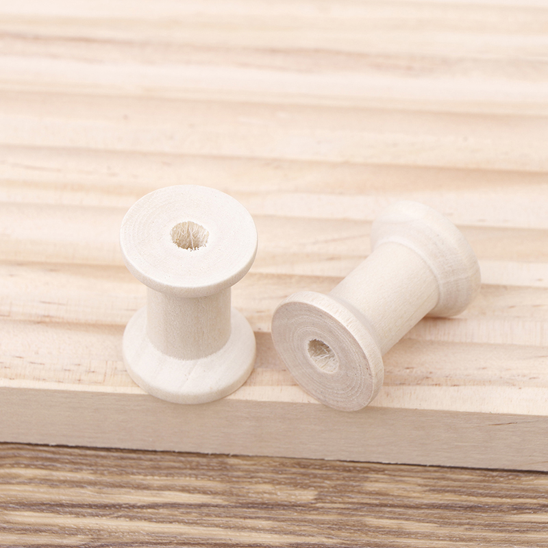 10Pc Vintage Wooden Spools DIY – обзор и цена Organza Ribbon Spool