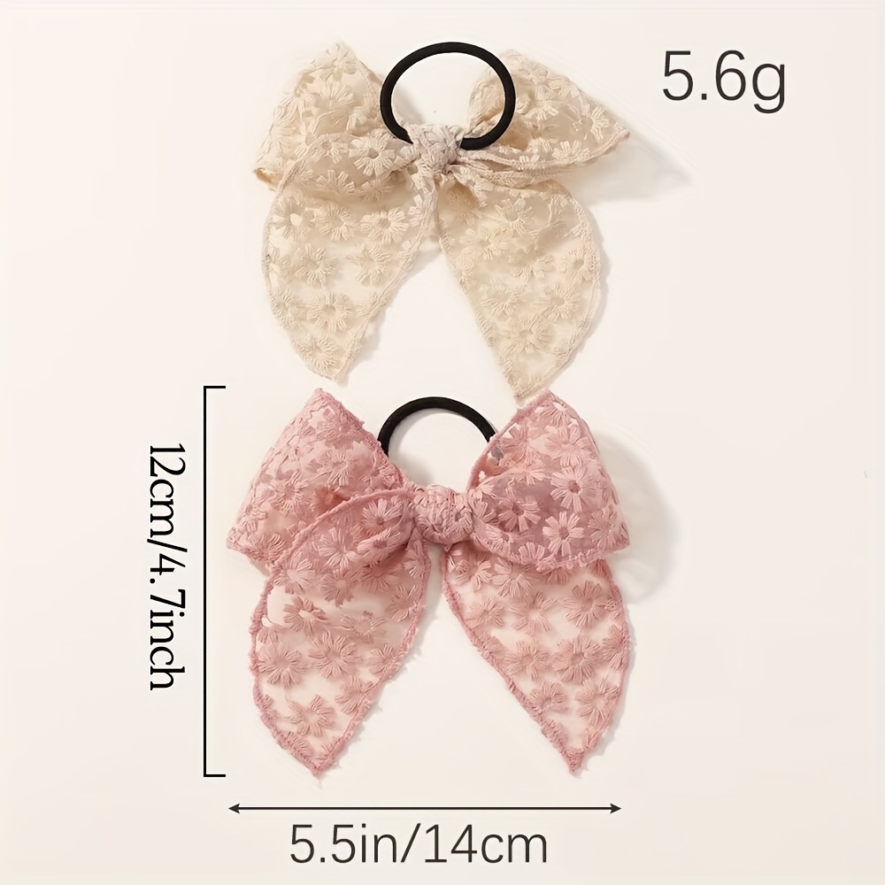 Elegant Lace Bow Hair Tie for  – обзор и цена Elastic Lace Trim