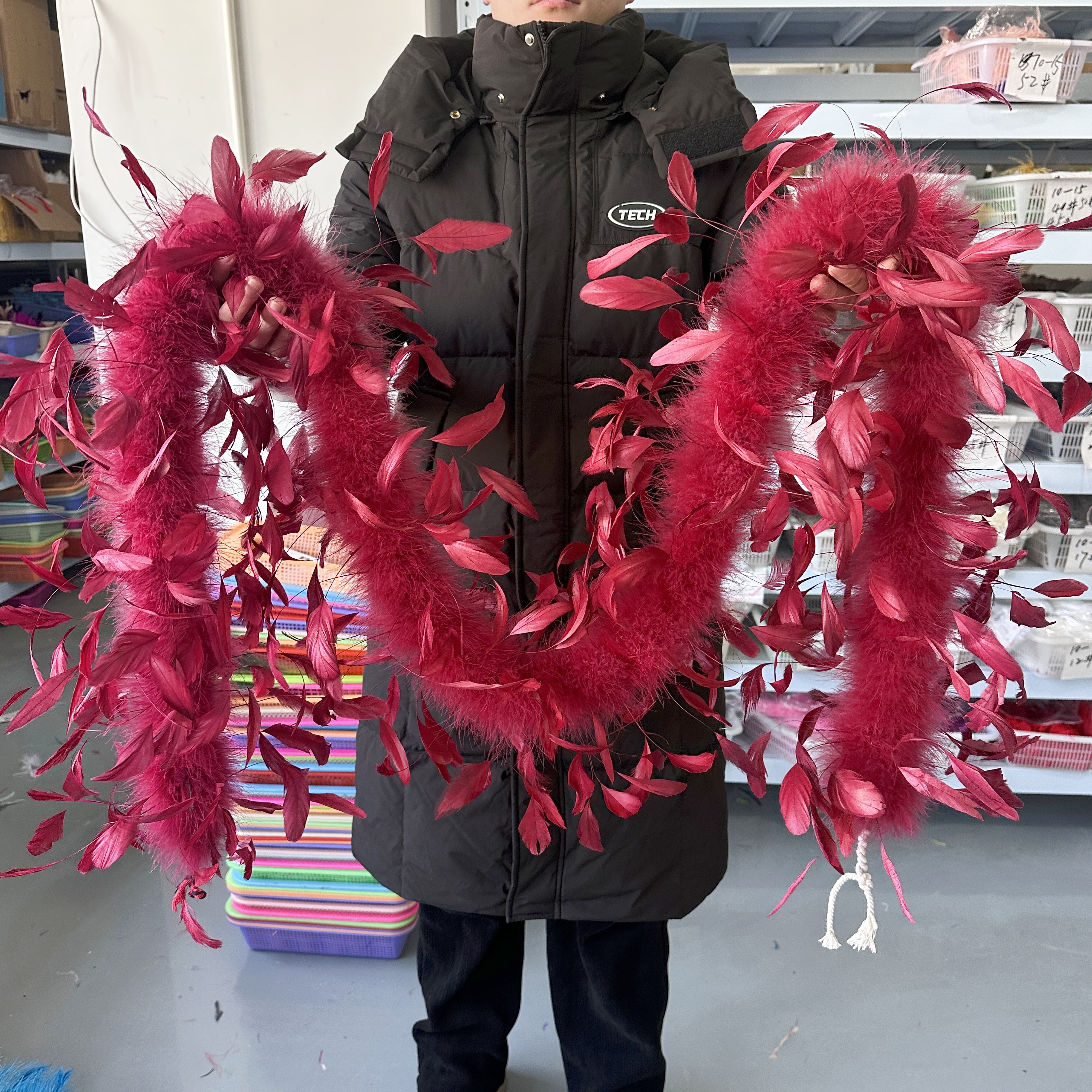2Meter Burgundy Turkey Marabou – обзор и цена Feather Trim Marabou