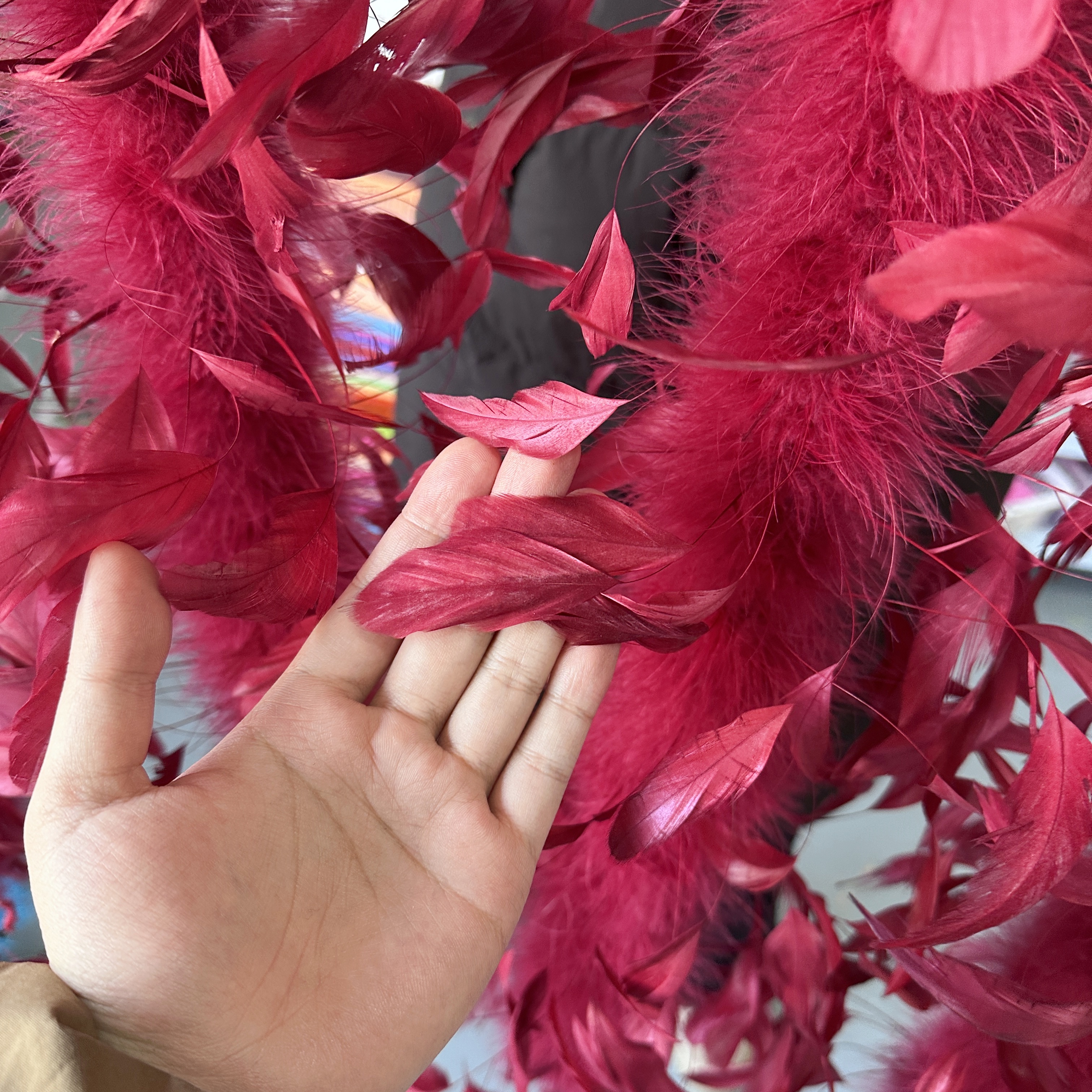 2Meter Burgundy Turkey Marabou – обзор и цена Feather Trim Marabou