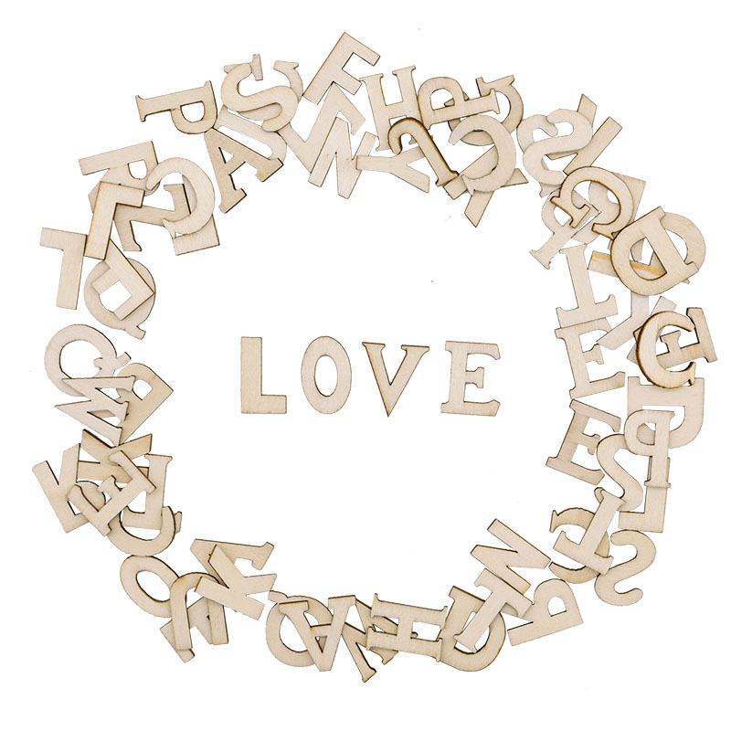 100pcs Letters Wooden Alphabet – обзор и цена Embellish Craft