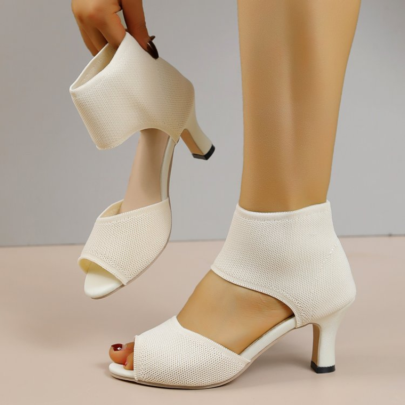 Summer New Peep Toe High Heel  – обзор и цена Embellish Knit