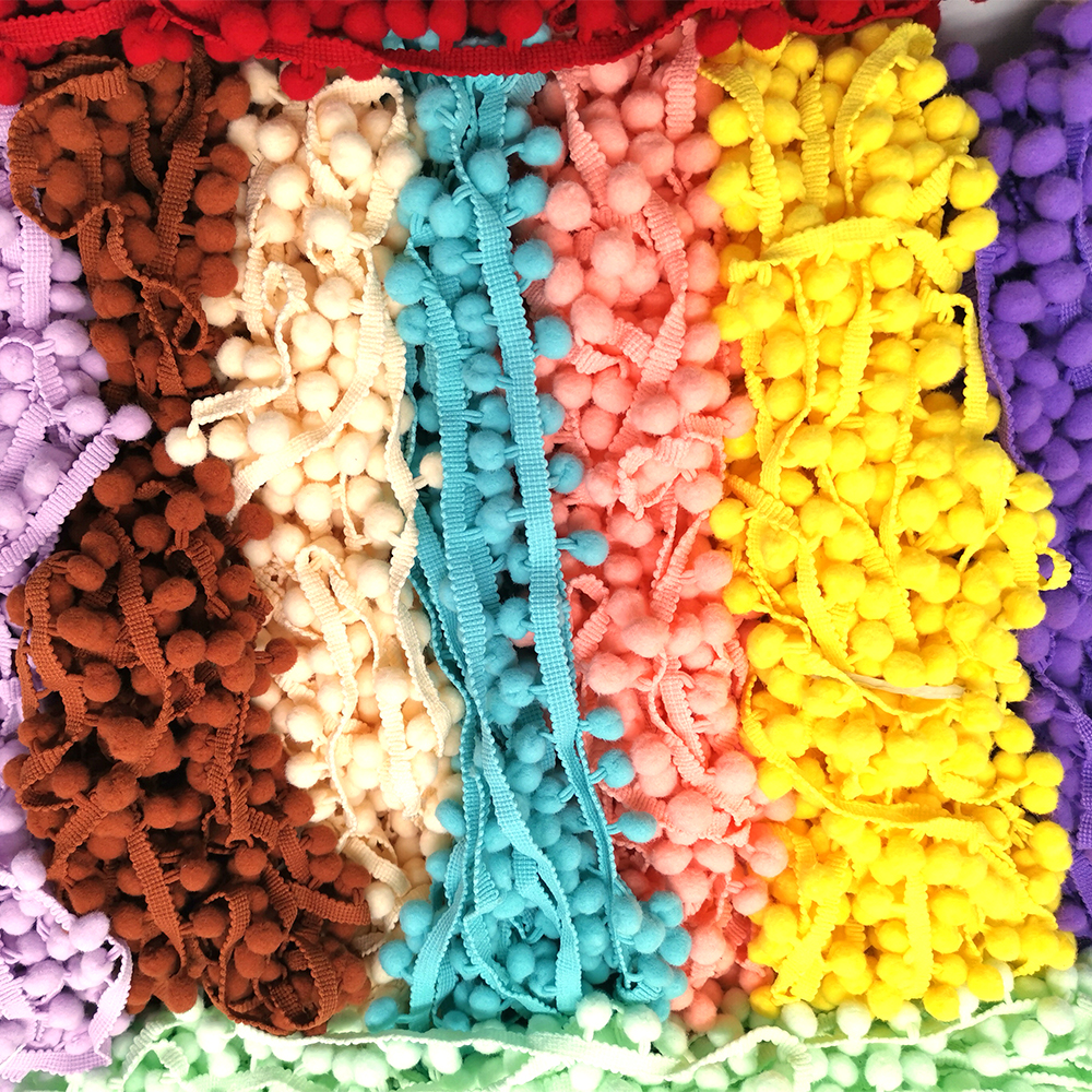 1-5yard Pom pom Fringe Lace Ri – обзор и цена Fringe Ribbon Sewing