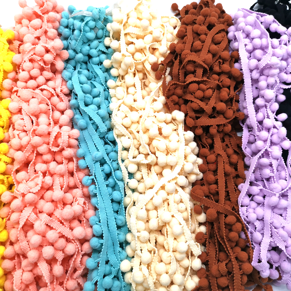 1-5yard Pom pom Fringe Lace Ri – обзор и цена Fringe Ribbon Sewing