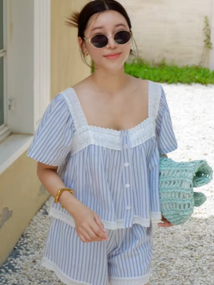 Preppy Casual Striped Lace Two – обзор и цена Elastic Lace Trim
