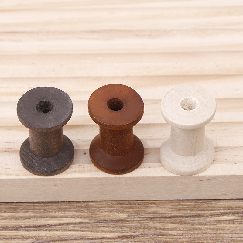 10Pc Vintage Wooden Spools DIY – обзор и цена Organza Ribbon Spool