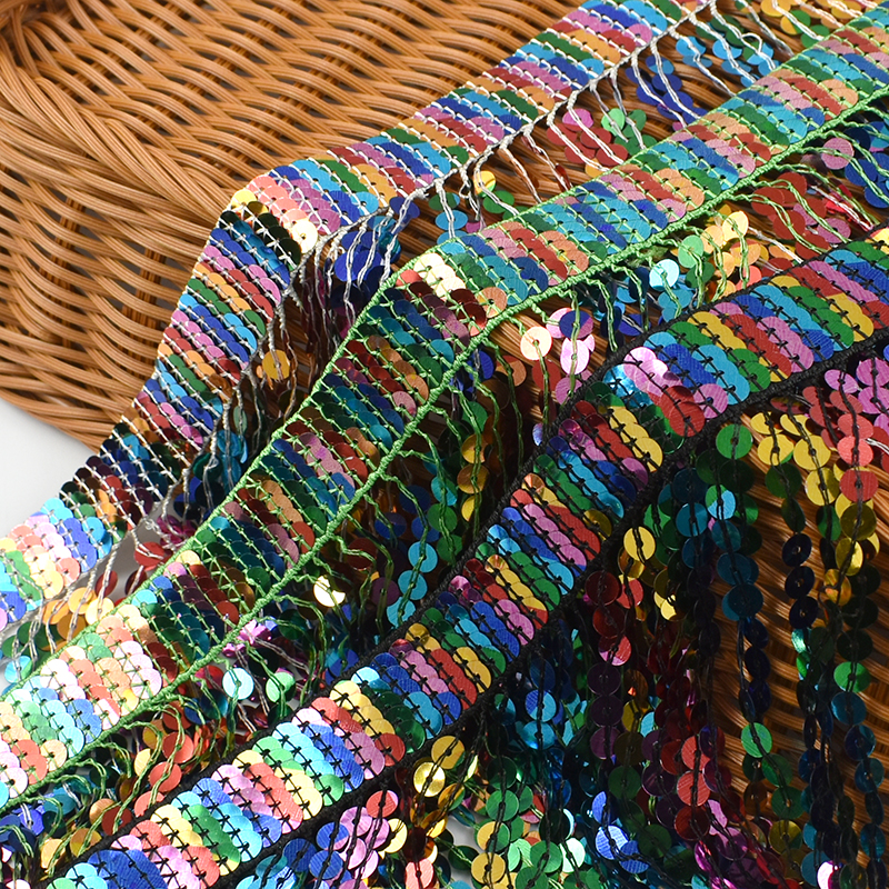 5/10Yards Sequin Fringe Tassel – обзор и цена Beaded Trim Fringe