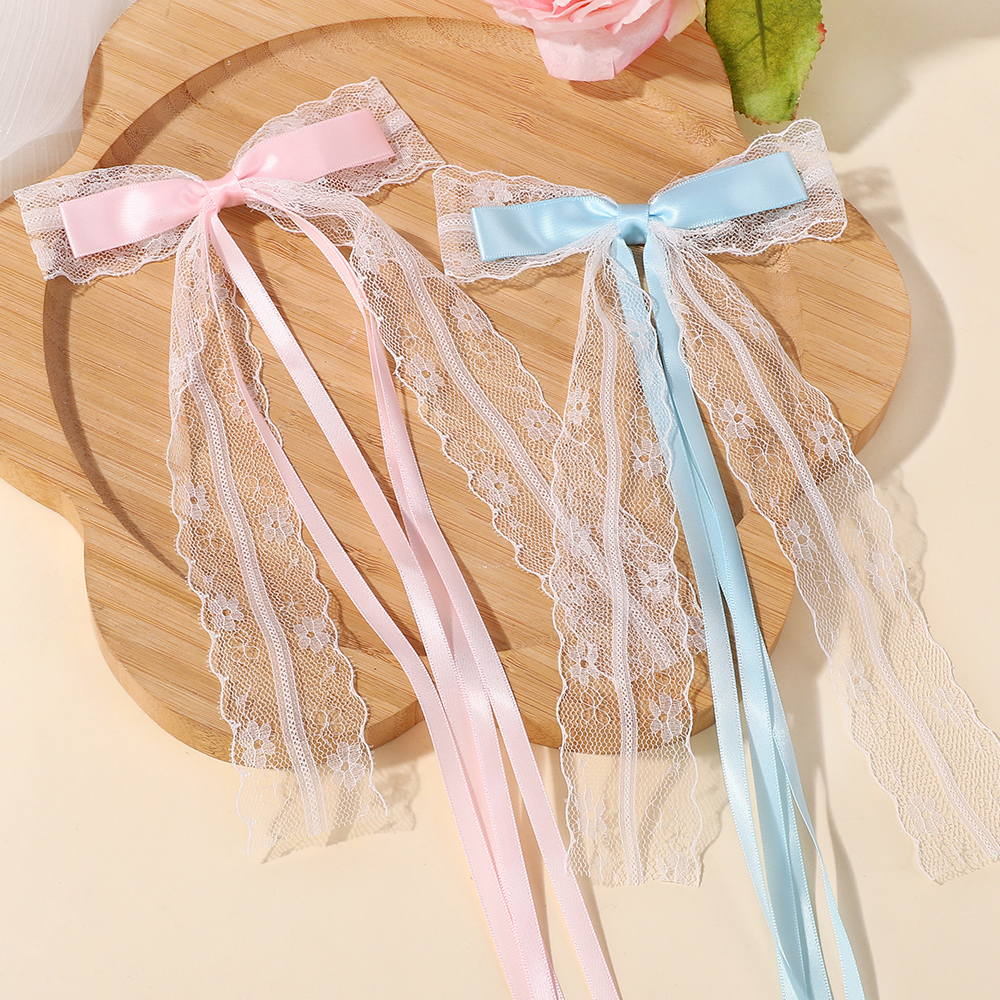 Korean Style Pink Blue Lace Bo – обзор и цена Tassel Fringe Trim
