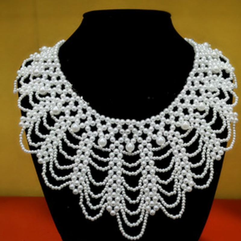 New Pearl Beaded Lace Trim Col – обзор и цена Beaded Trim Fringe