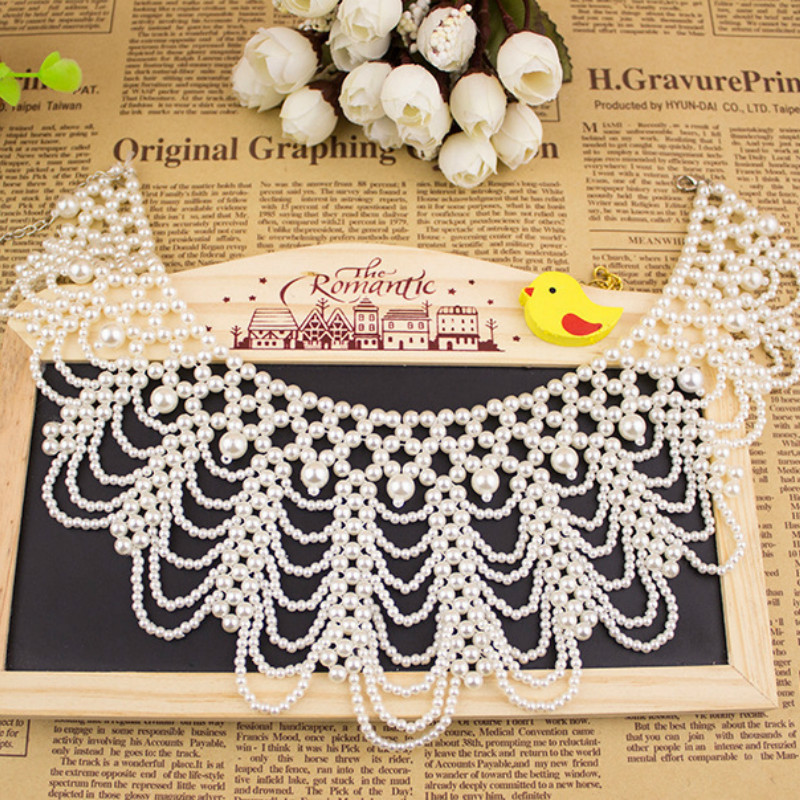 New Pearl Beaded Lace Trim Col – обзор и цена Beaded Trim Fringe