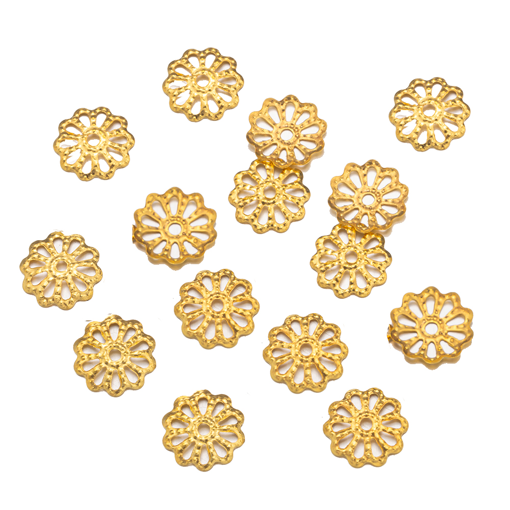 200pcs 7/9mm Filigree Flower H – обзор и цена Embellishment Crafts