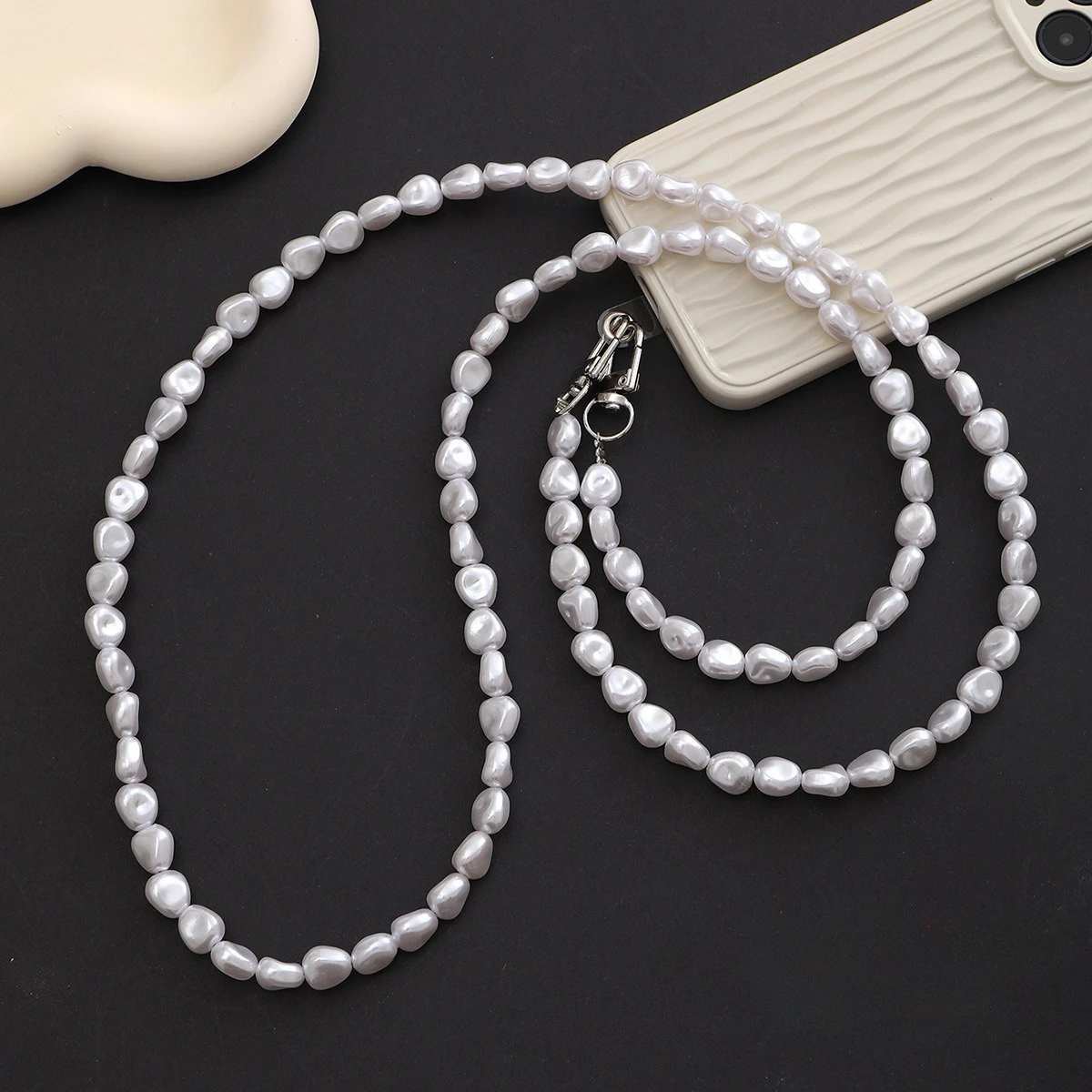 Mobile Phone Lanyard Luxury Pe – обзор и цена Pearl Trim Chain