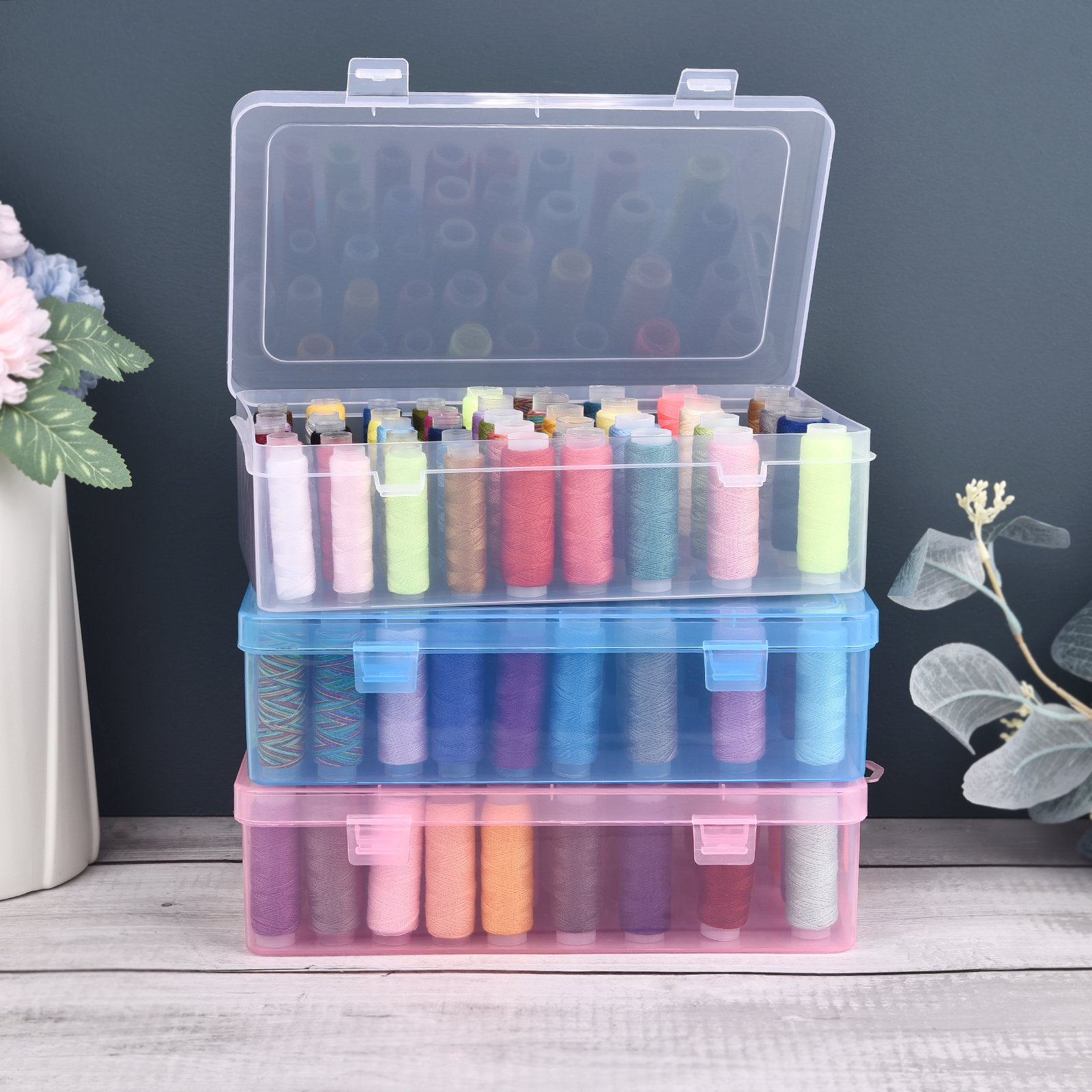 New Sewing Thread Box 42 Piece – обзор и цена Craft Embellishment Storage