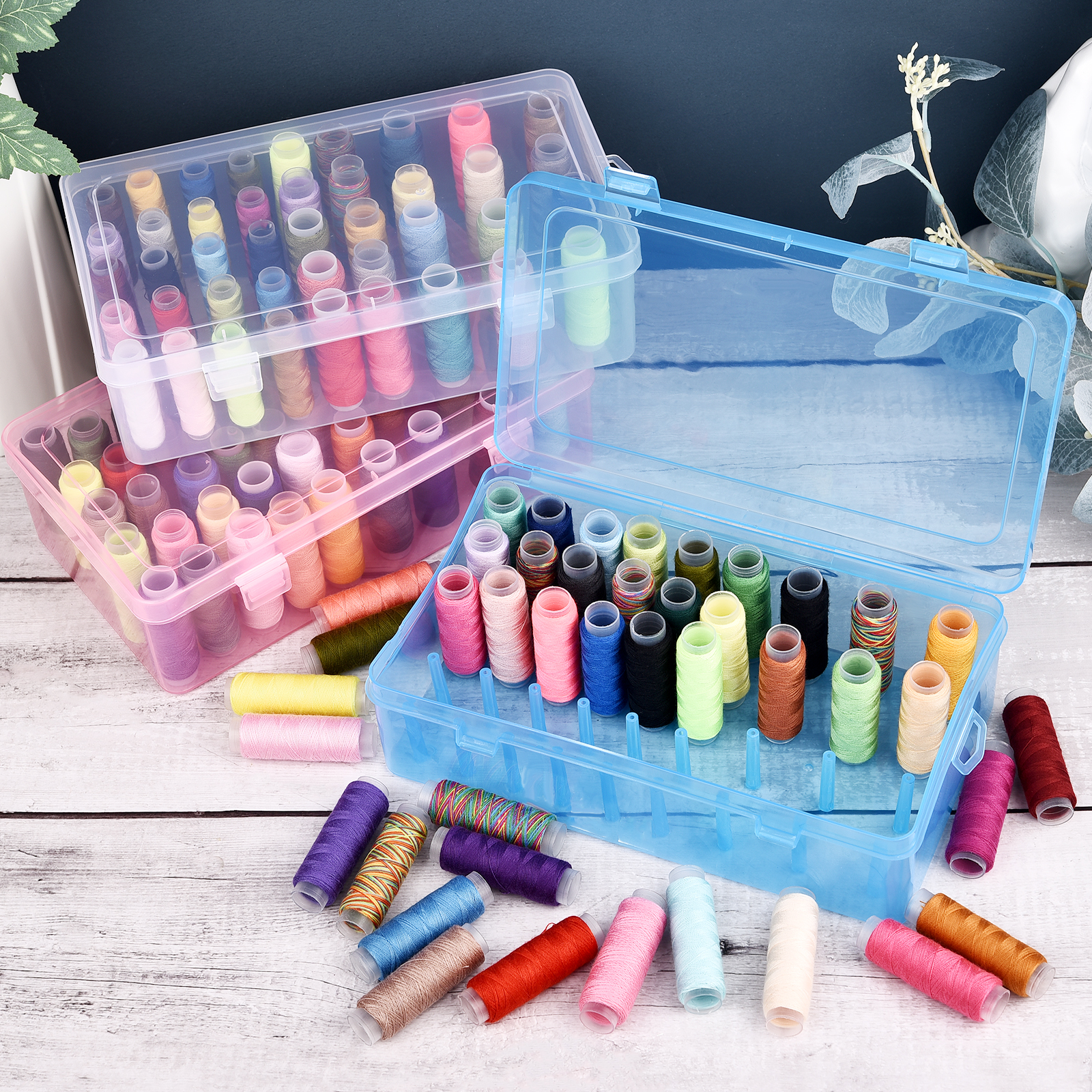 New Sewing Thread Box 42 Piece – обзор и цена Craft Embellishment Storage