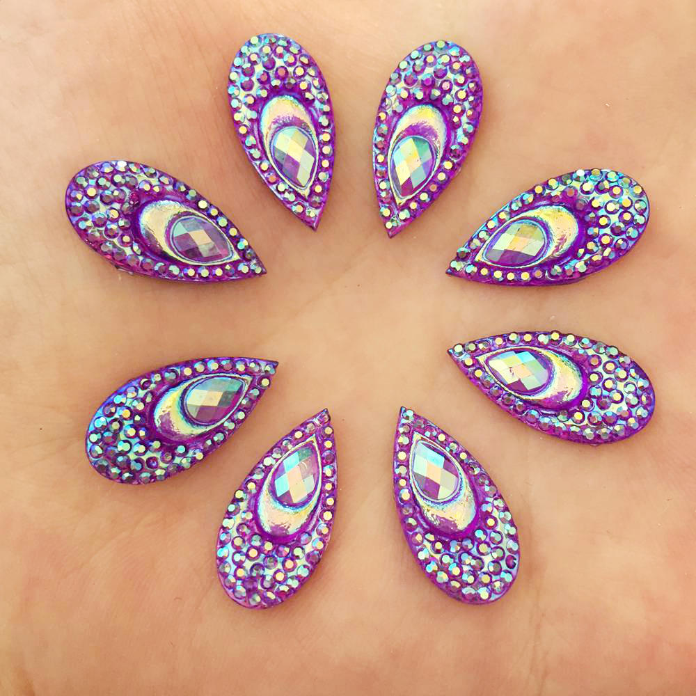 40PCS Resin 10*20mm Teardrop P – обзор и цена Embellishment Glue Craft