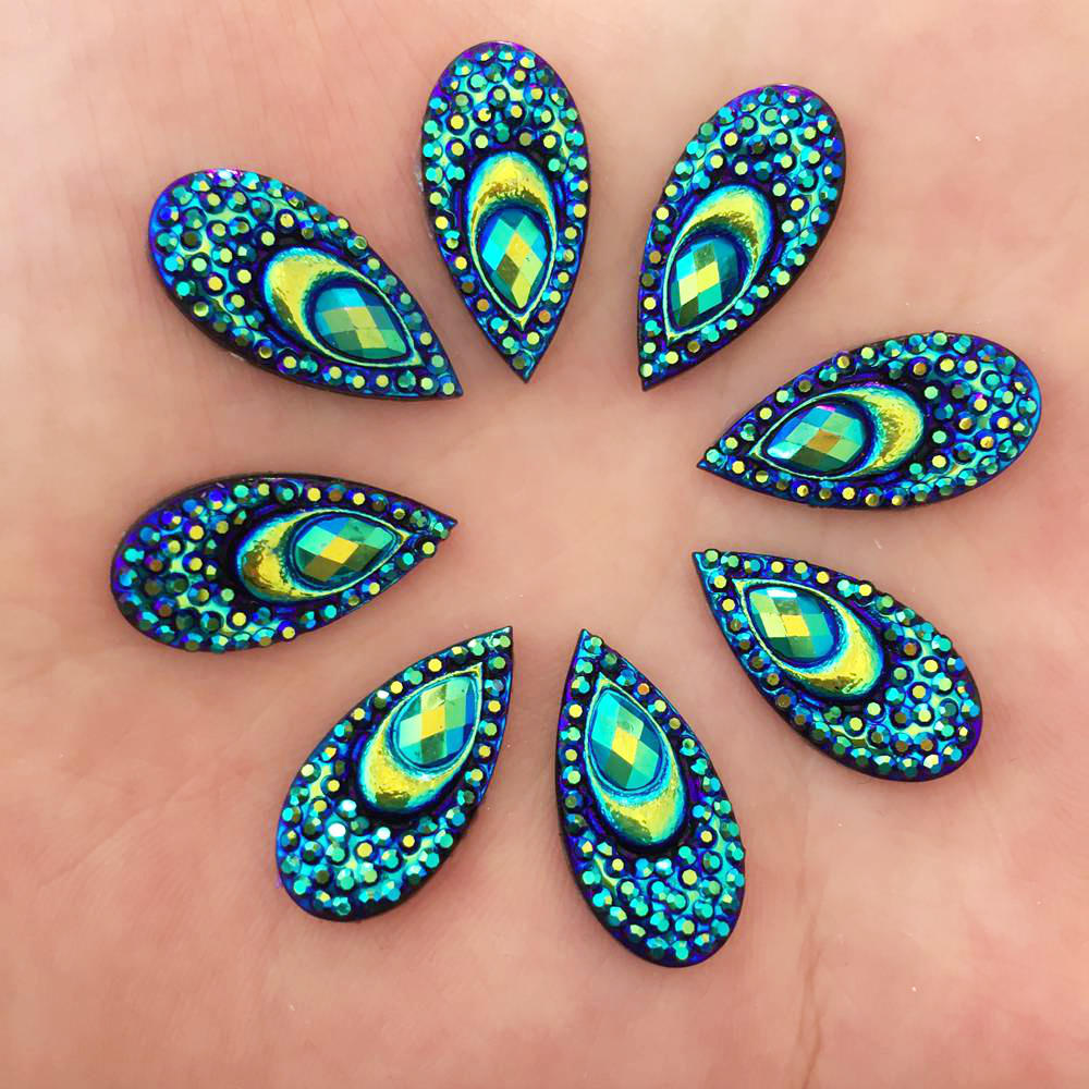 40PCS Resin 10*20mm Teardrop P – обзор и цена Embellishment Glue Craft