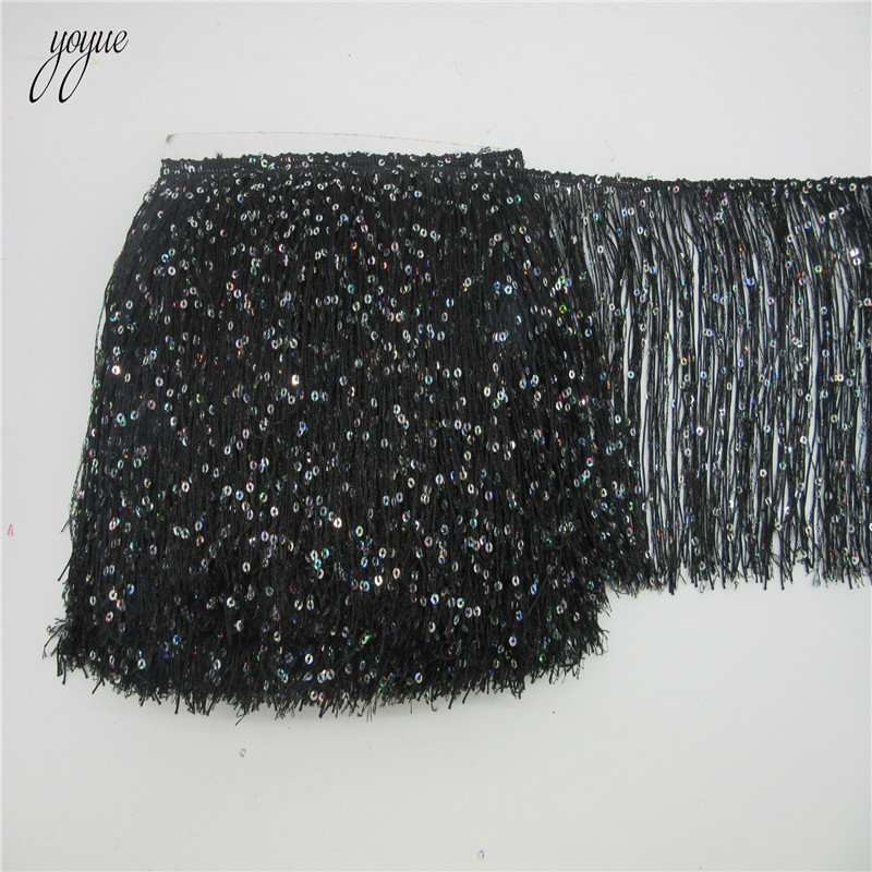 YOYUE 1Yard 20CM Long Polyeste – обзор и цена Beaded Trim Fringe