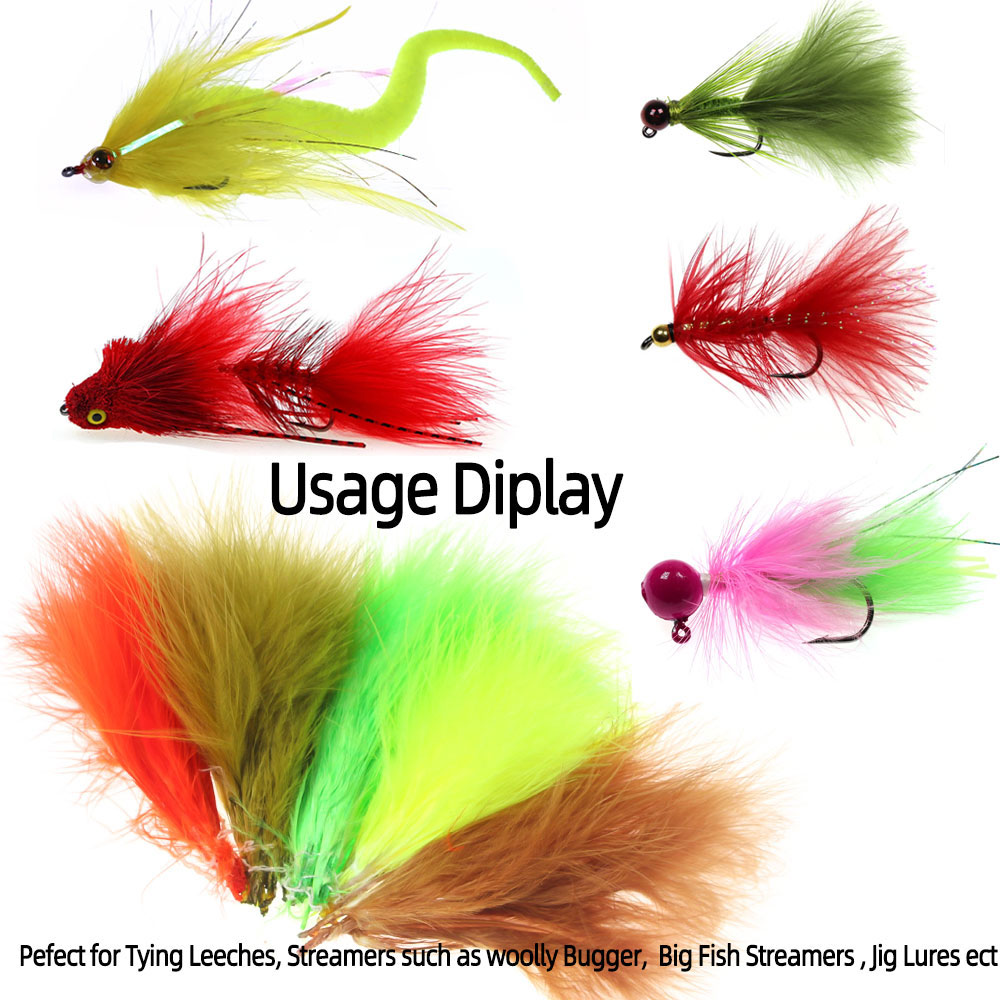 3.5g/Pack 3~4 inch Natural Mar – обзор и цена Feather Trim Marabou