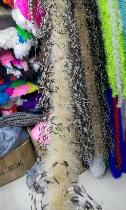 2Yards/lot Luxury Khaki&BLACK& – обзор и цена Feather Trim Marabou