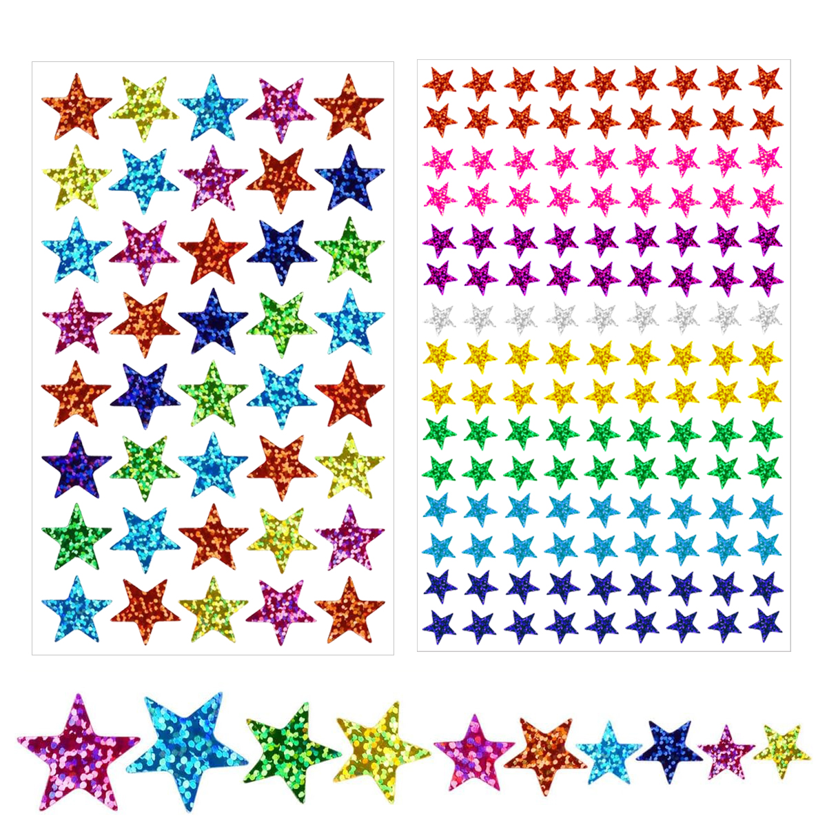 25 sheets Star Stickers 2040pc – обзор и цена Glitter Vinyl Roll