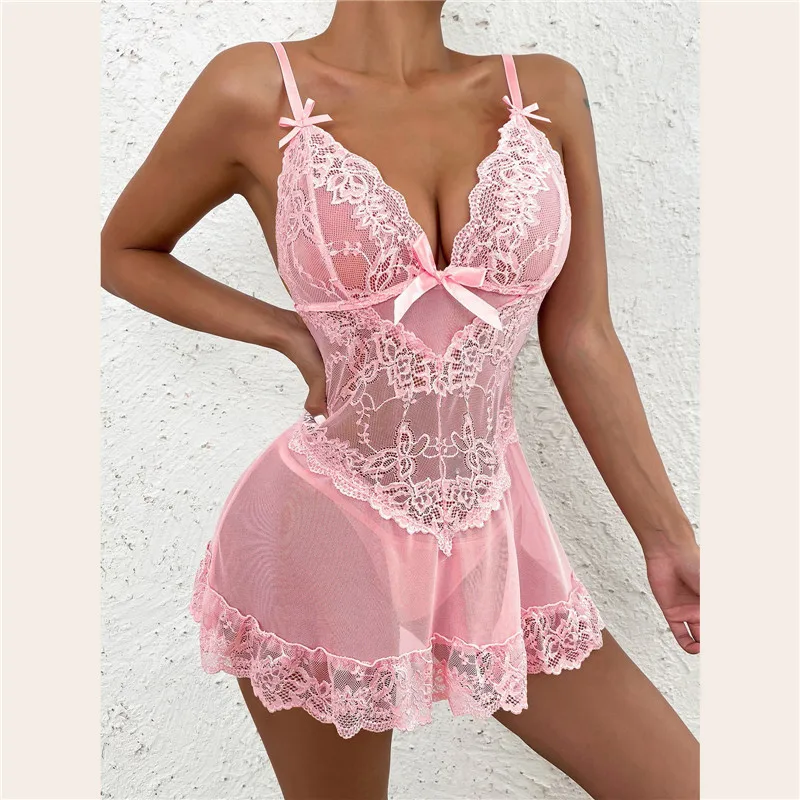 Sexy Sleepwear Deep-V Night Dr – обзор и цена Tassel Fringe Trim