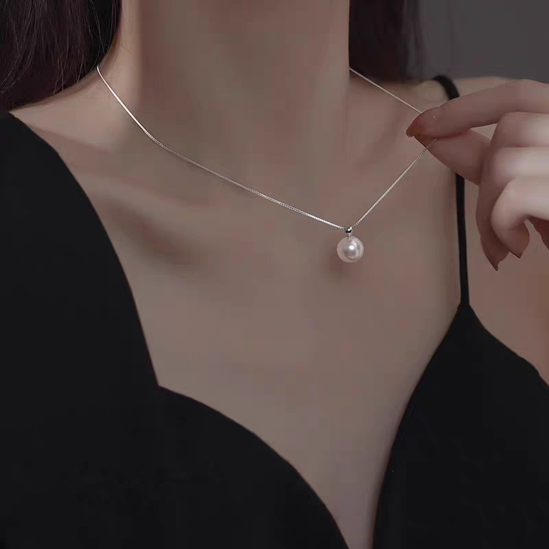 925 Sterling Silver 8mm Pearl  – обзор и цена Pearl Trim Chain