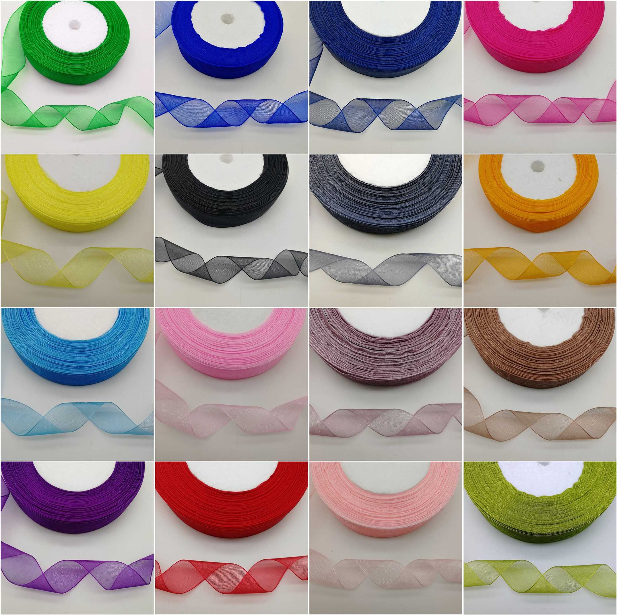50 Yards 10/20/25mm Width Spoo – обзор и цена Organza Ribbon Spool