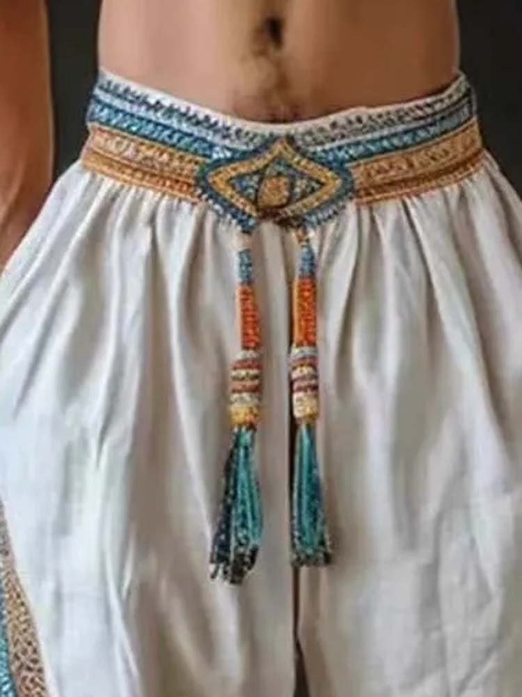 Men's Tassel Elastic Waist Cas – обзор и цена Tassel Fringe Trim