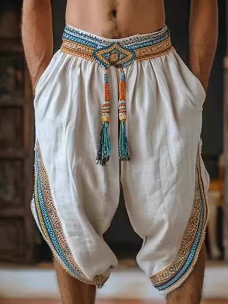 Men's Tassel Elastic Waist Cas – обзор и цена Tassel Fringe Trim