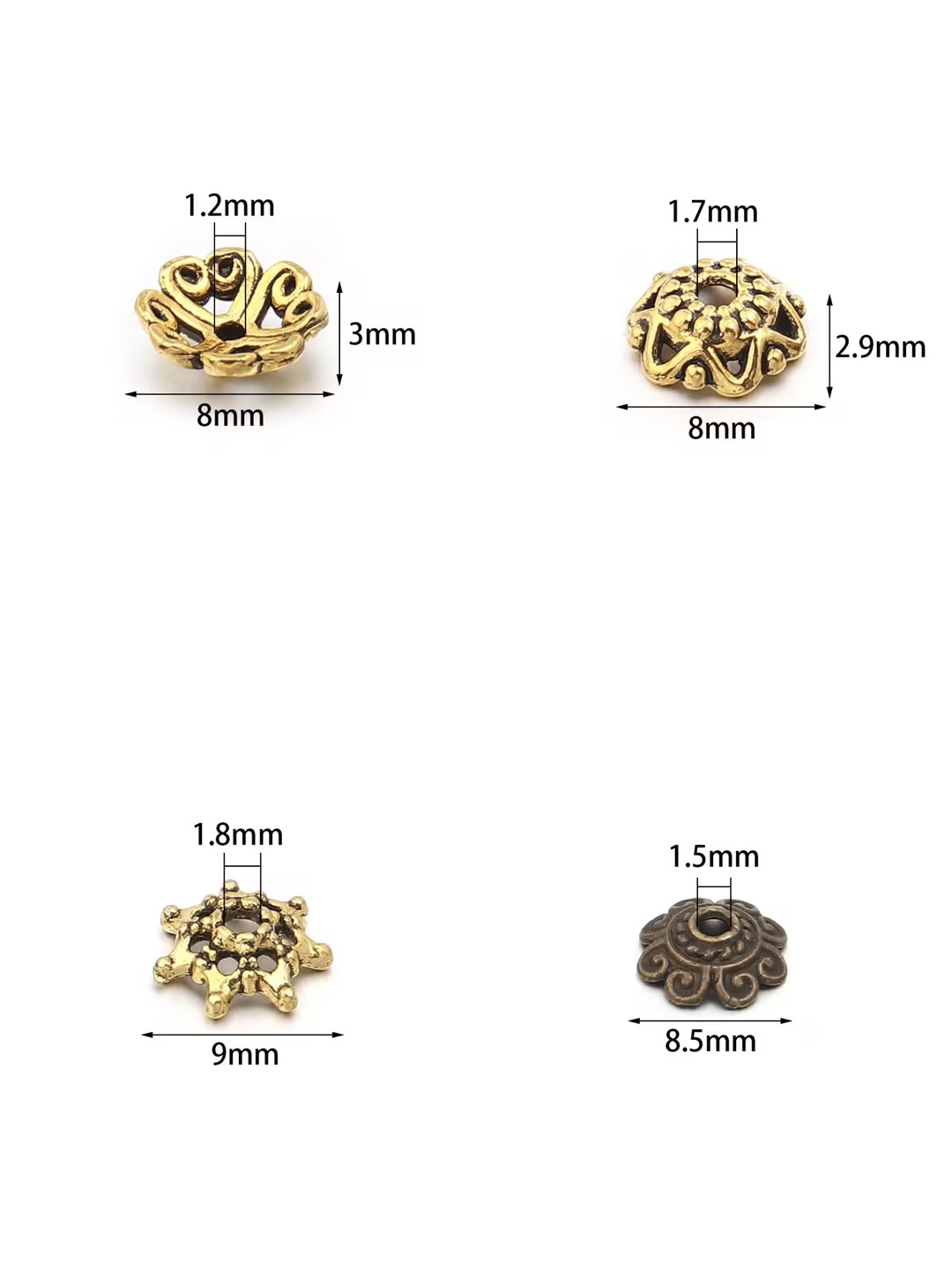 100pcs/lot Antique Silver Colo – обзор и цена Embroidery Craft