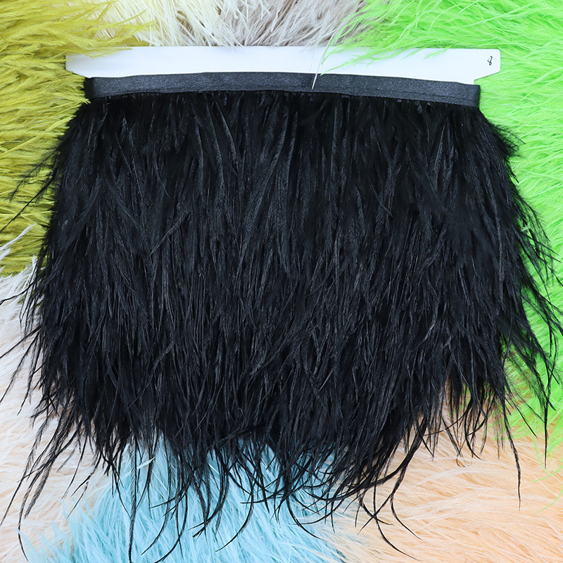 1M 8-10cm Black Ostrich Feathe – обзор и цена Feather Trim Marabou