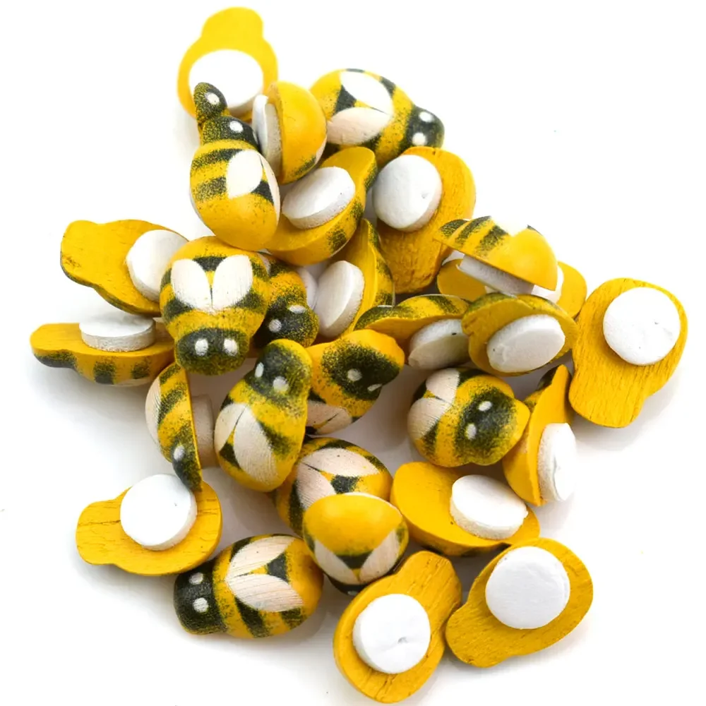 50pcs Yellow Wood Glue Buttons – обзор и цена Embellishment Glue Craft